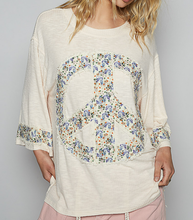 Load image into Gallery viewer, Light Peace Patch Loose Top