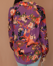 Load image into Gallery viewer, Purple Multi Color Long Sleeve Top