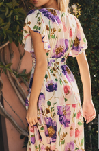 Load image into Gallery viewer, Violet Floral Midi Dress