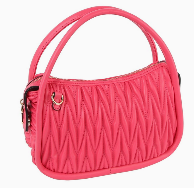 Quilted Matelassé Handbag Crossbody - Choose Colors