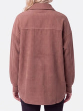 Load image into Gallery viewer, Nutmeg Button Down Ribbed Top / Shacket