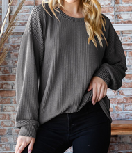 Load image into Gallery viewer, Long Sleeve Ribbed Top - Choose Colors