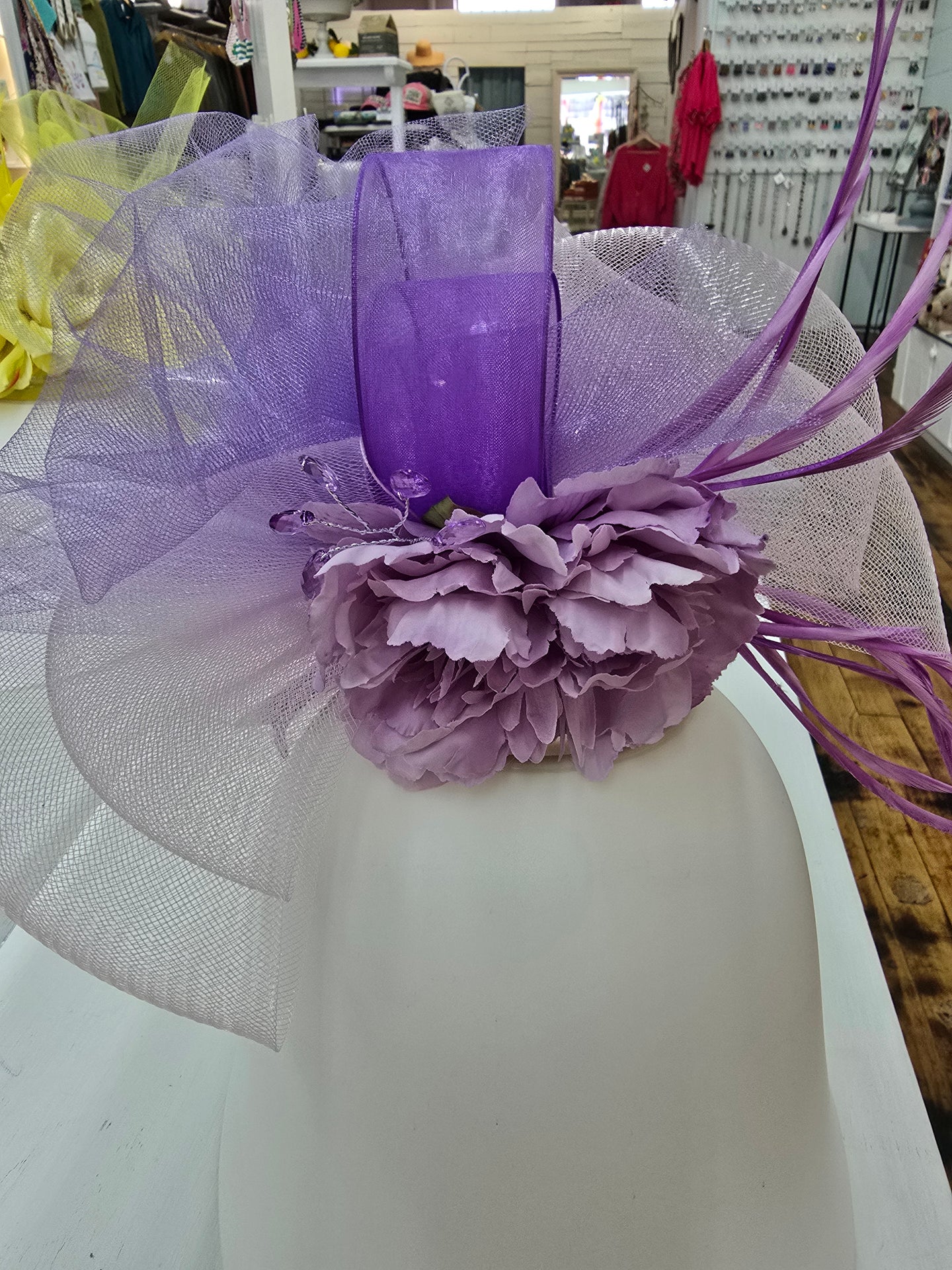 Lavender Floral Fascinator