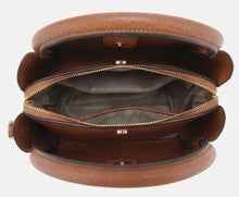 Load image into Gallery viewer, Brown Compartment Satchel Purse