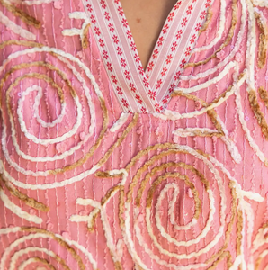 Detailed Multi Embroidery Top