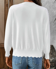 Load image into Gallery viewer, Scalloped Lightweight Cardigan - Choose Color
