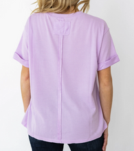 Load image into Gallery viewer, Lavender Short Sleeve Thermal Top