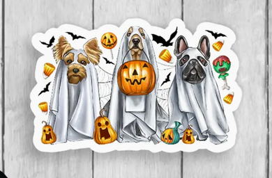 Spooky Dogs Vinyl Sticker