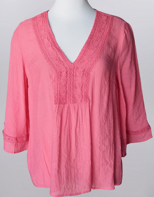 Lace Trimmed Blouse