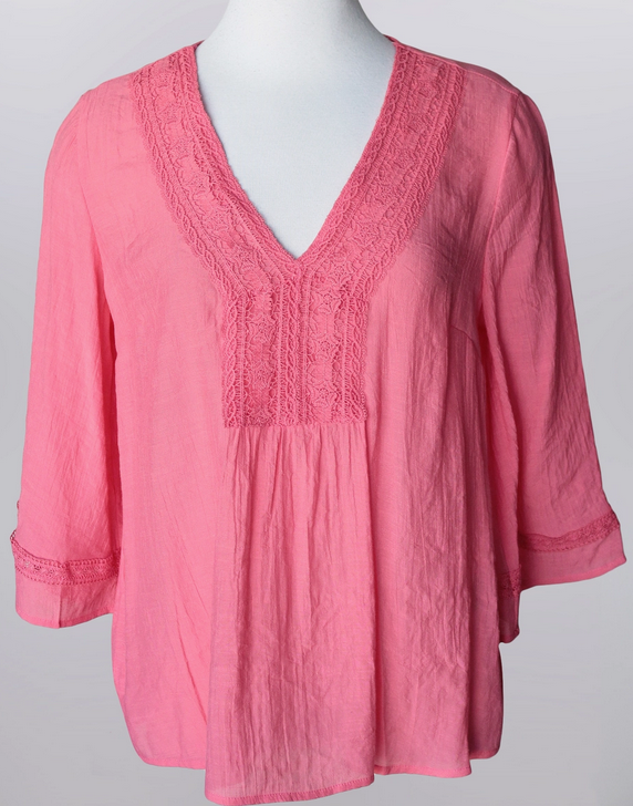 Lace Trimmed Blouse