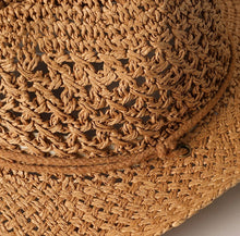 Load image into Gallery viewer, Straw Panama Adjustable Sun Hat