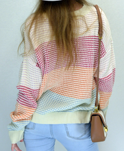 Load image into Gallery viewer, Color Block Striped Sweater