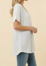 Load image into Gallery viewer, Textured Knit Pattern Ivory Top