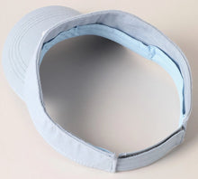 Load image into Gallery viewer, Rhinestone American Flag Blue Visor