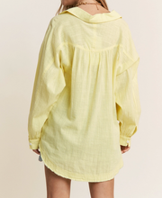 Load image into Gallery viewer, Lemony Button Down Blouse