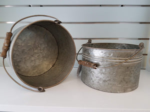 Decorative Metal Round Buckets