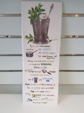 Load image into Gallery viewer, Mint Julep Recipe Flower Sack Towel