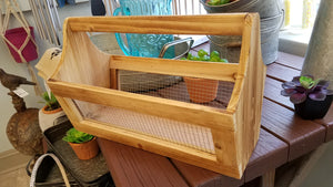 Wooden Crate with Handle