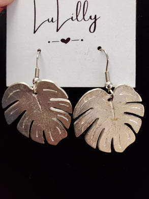 Silver Leaf Earrings