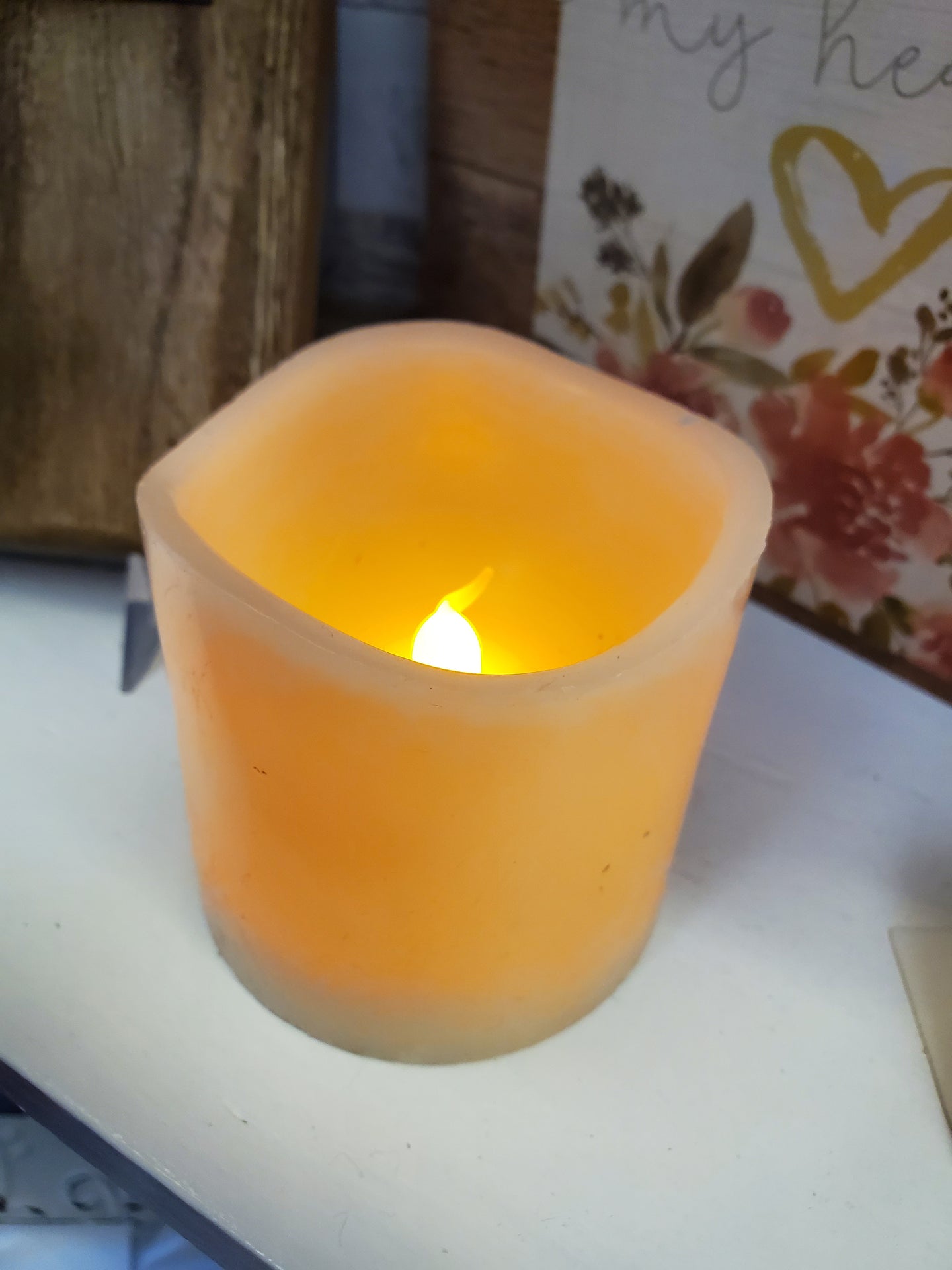 Flameless LED Real Wax Candle