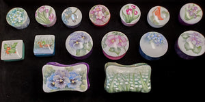 Hand-Painted Little Porcelain Boxes