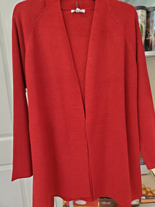 Long Open Sweater Cardigan w/ Belt - Choose color