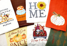 Load image into Gallery viewer, Fall / Autumn Embroidered Towels - Choose Design!!