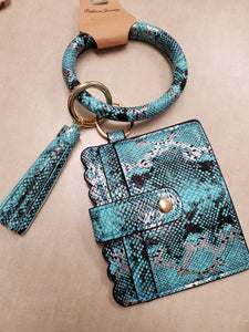 Bangle Wristlet Keychain Wallet - Choose Colors