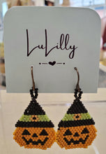 Load image into Gallery viewer, Fall / Halloween Beaded Earrings by LuLilly - Choose Colors and Styles