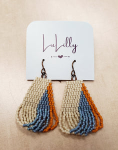 Beaded Drop Loop Earrings by LuLilly - Choose Colors