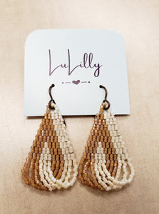 Beaded Drop Loop Earrings by LuLilly - Choose Colors