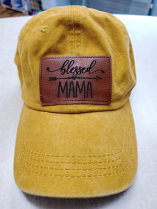 "Blessed Mama" Distressed Hat