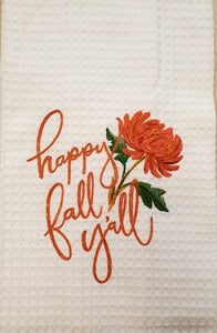 Fall / Autumn Embroidered Towels - Choose Design!!