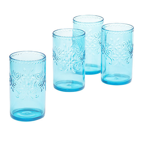 Acrylic Glasses with Swirl Design