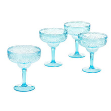 Load image into Gallery viewer, Acrylic Margarita Glasses with Swirl Design