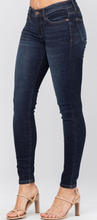 Load image into Gallery viewer, Judy Blue Non-Distressed Mid Rise Skinny Blue Jeans