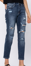 Load image into Gallery viewer, Judy Blue Distressed Boyfriend Blue Jeans