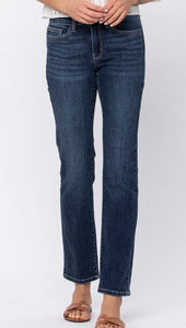 Judy Blue Midrise Straight Leg Denim Jeans