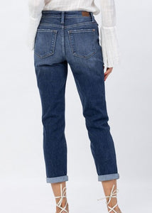 Judy Blue Midrise Boyfriend Denim Jeans