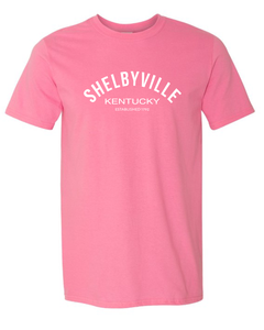Curved Design Shelbyville Ky Short Sleeve T-Shirt - Choose colors!
