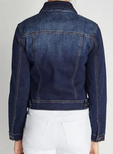 Load image into Gallery viewer, Blue Jean Dark Denim Jacket