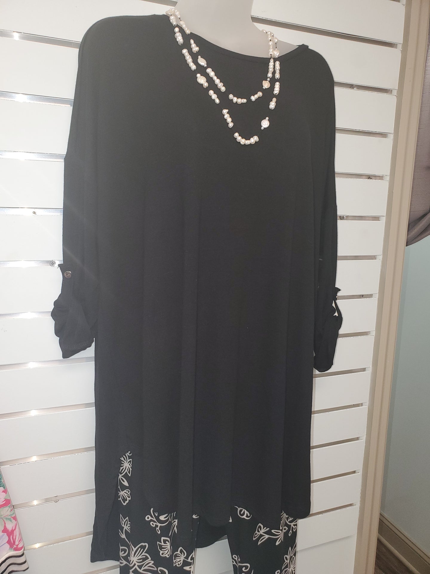 Tunic Top w/Button Up Sleeves