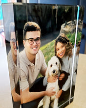 Load image into Gallery viewer, Custom Glass Photo Block w/ Gift Box