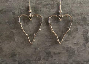 Wire Heart Earrings by LuLilly