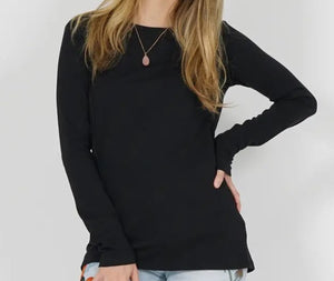 Essential Solid Long Sleeve Shirt - Choose Colors