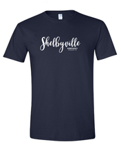 Load image into Gallery viewer, Script Design Shelbyville Ky Short Sleeve T-Shirt - Choose colors!