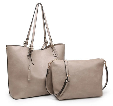 2 in 1 - Oversized Tote Purse - Choose Colors