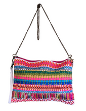 Load image into Gallery viewer, Vibrant Stripes Crossbody Bag / Wristlet