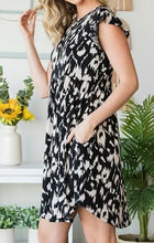 Load image into Gallery viewer, Animal Print Dress w/ Pockets - ALSO IN PLUS SIZES!