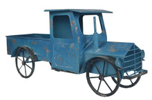 Load image into Gallery viewer, Rustic Blue Metal Truck